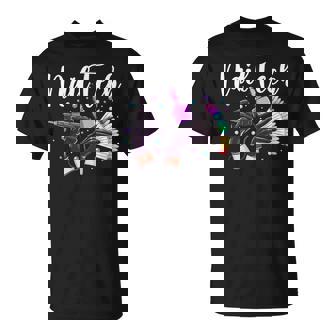 Nail Tech Quote Work Uniform Nail Polish Lips Mouth Nail T-Shirt | Mazezy