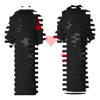 Naipes As De Corazones Carnaval Disfraz Póker Camiseta unisex - Regaloses