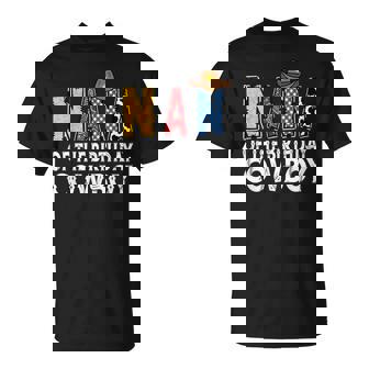 Nana 1St Birthday Cowboy Western Nana Birthday Boy T-Shirt - Thegiftio