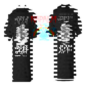 Napalm Morte Rainbow Bunny Rosa Napalm Death Coniglio Maglietta - Novitaregali