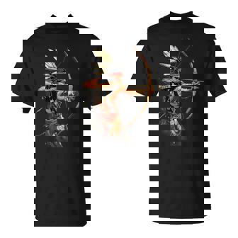 Native American Indian Chief Bow Arrow Native American Pride T-Shirt - Monsterry