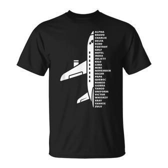 Nato Alphabet Per Controllori Del Traffico Aereo – Formazione Pilota Maglietta - Novitaregali
