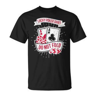 Ne Pliez Pas Lucky Poker T-Shirt - Cadeauxyz