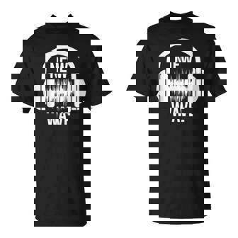 New Wave Headphone Music Graphic T-Shirt | Mazezy