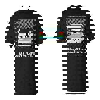 New Wave Music Retro Vintage Cassette Tape 80's Artistic T-Shirt | Mazezy