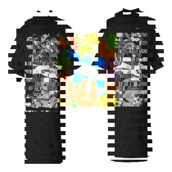 Nicaragua Flag Nicaraguan Roots Nicaragua Heritage T-Shirt - Monsterry