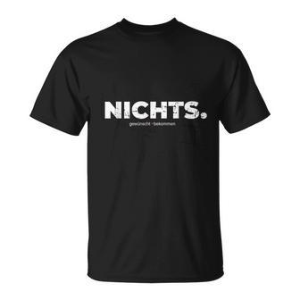 Nichts Geschenk I Wirchenken Uns Nichts Geschenk Lustig T-Shirt - Geschenkecke