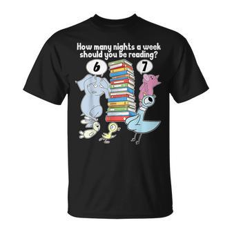How Many Nights A Week Should You Be Reading 67 Meme T-Shirt | Seseable UK