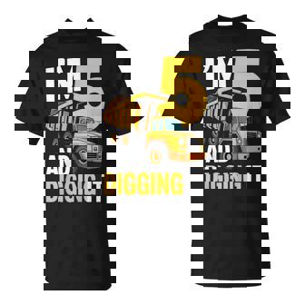 Niños Cinco Camioneros De 5 Años Que Cumplen 5 Años Camiseta unisex - Regaloses