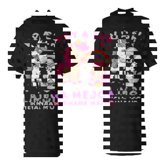 Niñosoy Aer La Mejor Hermana Mayor Anuncio Del Bebé Unicorn Camiseta unisex - Regaloses