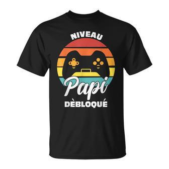Niveau Papi Dèbloqué Papy T-Shirt - Cadeauxyz