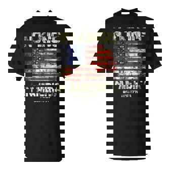 No Kings In America Since 1776 Vintage America Flag No Kings T-Shirt | Mazezy