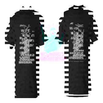 No Kings In America Statue Liberty Usa Women's Girl T-Shirt | Mazezy