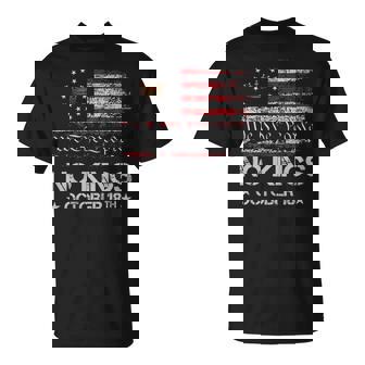 No Kings October 18 No Kings Day On Back T-Shirt | Seseable CA