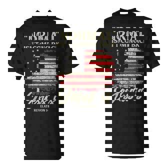 Normal Isn't Coming Back Jesus Is Christian American Flag T-Shirt - Thegiftio