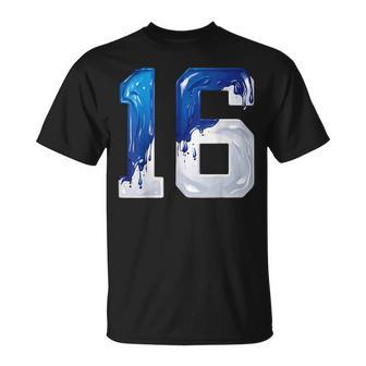 Number 16 Years Old 16Th Birthday T-Shirt - Thegiftio