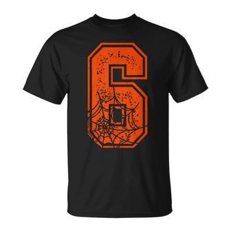 Number 6 67 Meme Halloween Pumpkin Costume Matching Group T-Shirt - Thegiftio UK