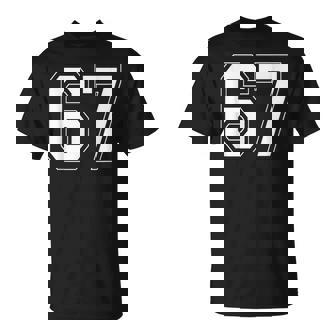 Number 6 7 Meme Saying 6 7 Six Seven 6Th 7Th Birthday T-Shirt | Seseable CA