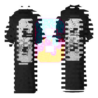 Number 6 Ice Cream Drip Matching Numbers Costume Meme T-Shirt | Mazezy