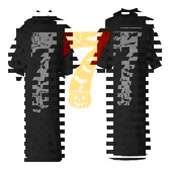Number 7 Meme Saying 6 7 Six Seven Halloween Costume T-Shirt - Monsterry