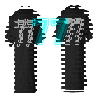Número 77 Cian Deporte Número 77 Camiseta unisex - Regaloses