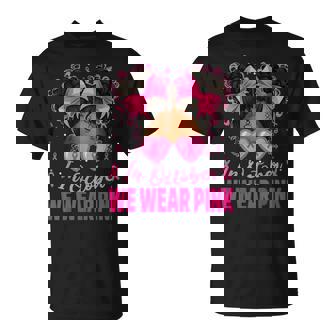 In October We Wear Pink Afro Girls Toddler Breast Cancer T-Shirt | Seseable CA