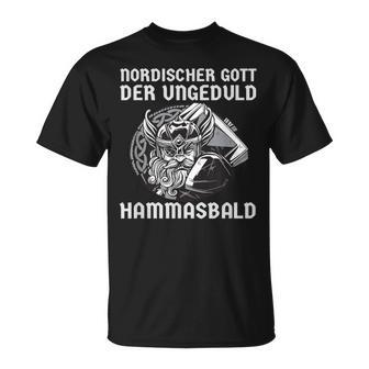 Odin Nordische Mythologie Gott Der Ungeduld Lustiges Arbeits T-Shirt - Geschenkecke