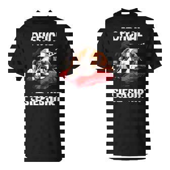 Official Basset Hound Sleep Dog Lover Pajama Sleepwear T-Shirt - Monsterry