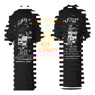 Official Candy Inspector Halloween Crew Costume T-Shirt | Mazezy