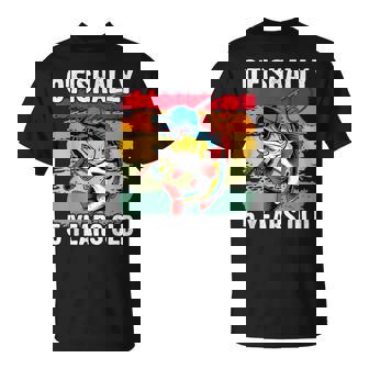 O'fishally 5 Years Old Fishing Birthday Theme Party 5Th T-Shirt - Monsterry