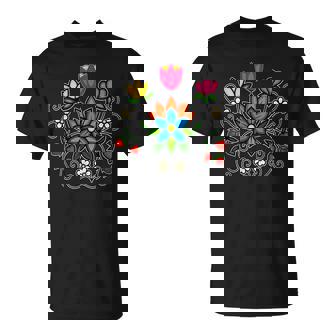 Ojibwe Floral Indigenous Botanical Woodland Wild Flowers T-Shirt | Seseable FR