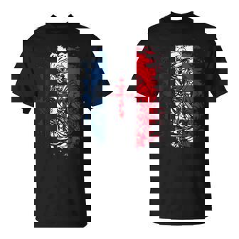 Oldat Avec Drapeau Français Et Croix De Lorraine T-Shirt - Cadeauxyz