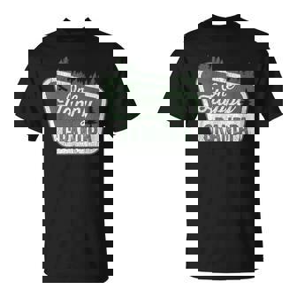 One Happy Grandpa Matching Family Birthday Party Camping T-Shirt | Mazezy