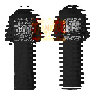 One Thankful Lunch Lady Thanksgiving Fall Turkey Proud Job T-Shirt | Mazezy