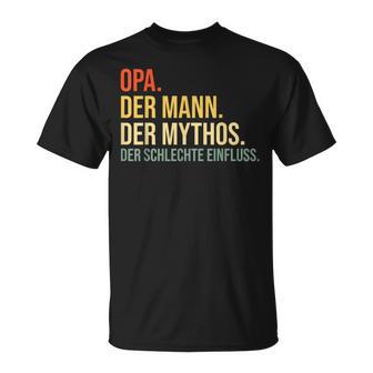 Opa 2023 2024 Lustig Großvaterpruch Opa T-Shirt - Geschenkecke