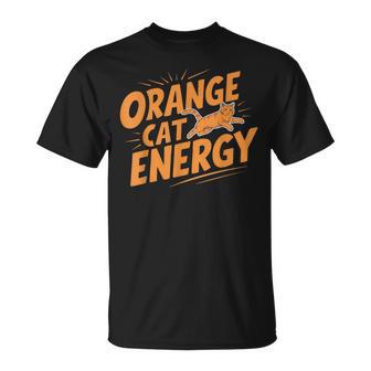 Orange Cat Energy T-Shirt - Thegiftio UK
