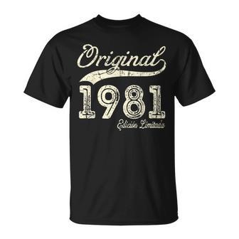 Original 1981 45 Años Cumpleaños Hombre Fabricado En 1981 Camiseta unisex - Regaloses