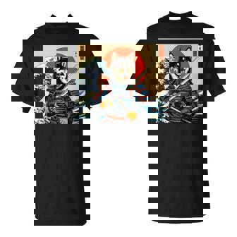 Otaku Black And Tan Shiba Inu Samurai T-Shirt - Thegiftio