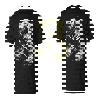 Ours Jouant De La Batterie Drôle Musicien Animal Batteur Punk Rock T-Shirt - Cadeauxyz