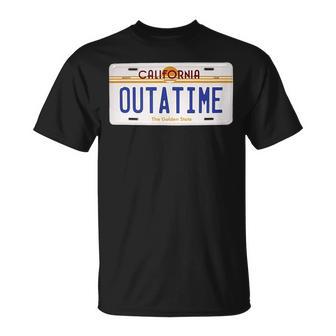 Outatime Classiccifi Retro Future California Placa De Matrícula Camiseta unisex - Regaloses