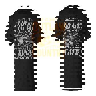 Outlaw And Country Music Lovers Guitar Pickin' Apparel T-Shirt | Mazezy