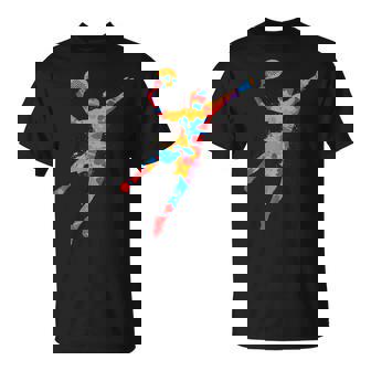 Padel Player Colorful Platform Tennis Paddleball Boys Padel T-Shirt | Mazezy