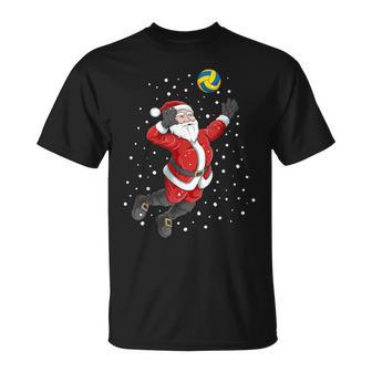 Pallavolo Di Babbo Natale E Divertenti Regali Di Natale Maglietta - Novitaregali