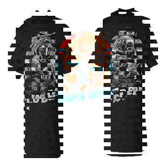 Papá Bear Marido Padre Papá De 2 Niños Familia Día Del Padre Camiseta unisex - Regaloses