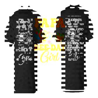 Papa Of The Birthday Girl Bee Family Birthday Party T-Shirt - Monsterry