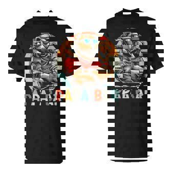 Papá Oso Papá Bear Día Del Padre Hijo Hija 2 Niños Retro Camiseta unisex - Regaloses