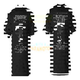 Paramotor Old Man Paramotor Pilot Paraglider Paramotoring T-Shirt | Mazezy