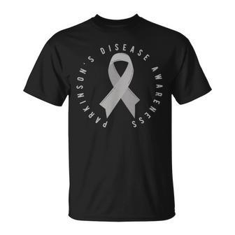 Parkinson's Disease Awareness Month April Support Wear Grey T-Shirt - Thegiftio UK