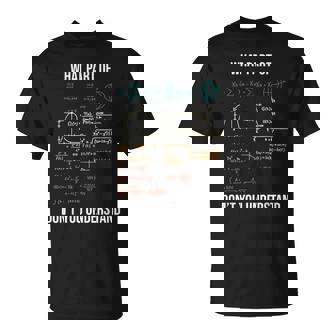 What Part Of Retro Mechanical Engineer Maths T-Shirt | Mazezy