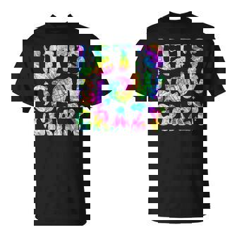 Party 80S Group Team Lets Crazy Retro Colorful Glowing T-Shirt - Thegiftio